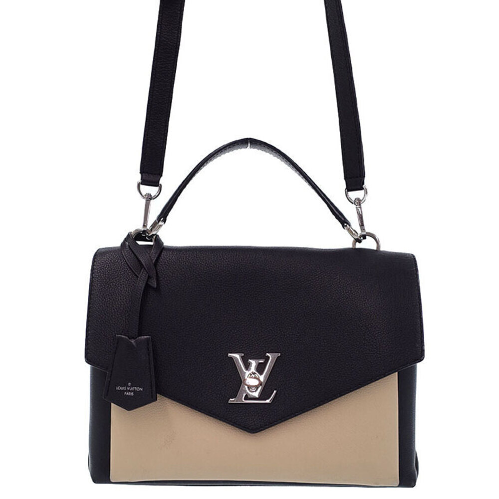 Louis Vuitton My Lockme handbag grained calfskin leather Black